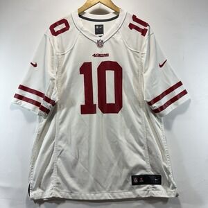 Jimmy Garoppolo Jersey Mens Size L White Nike Dri Fit San Francisco 49ers